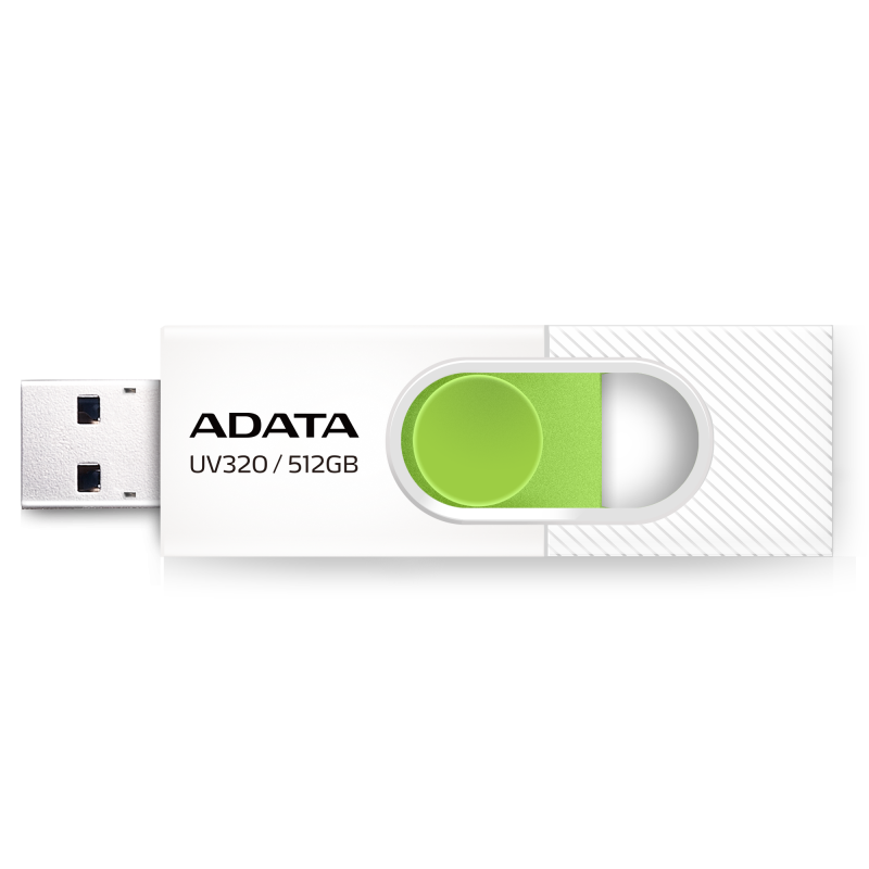 A-DATA 512GB UV320 WHITE/GREEN