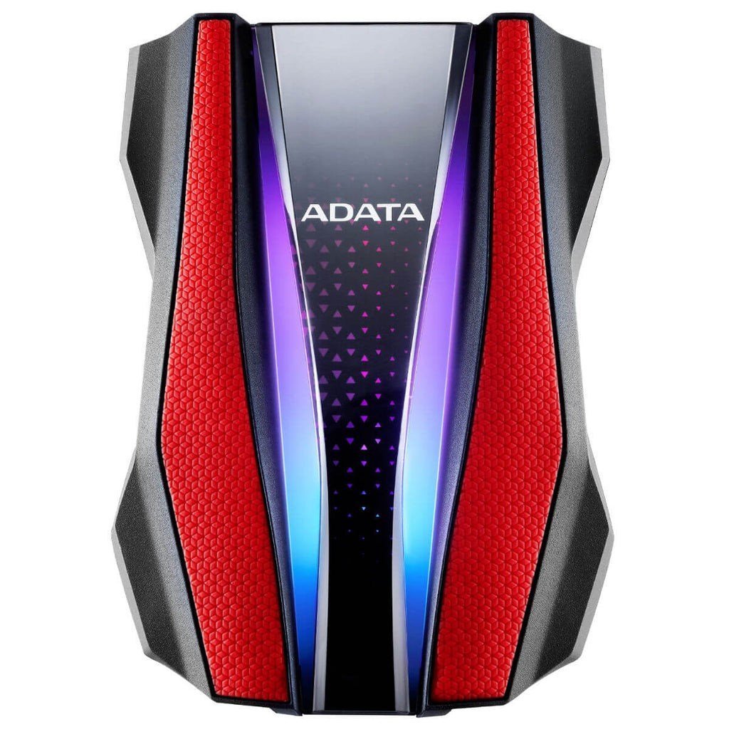 ADATA HD770G RGB External Hard Drive - 1TB Red