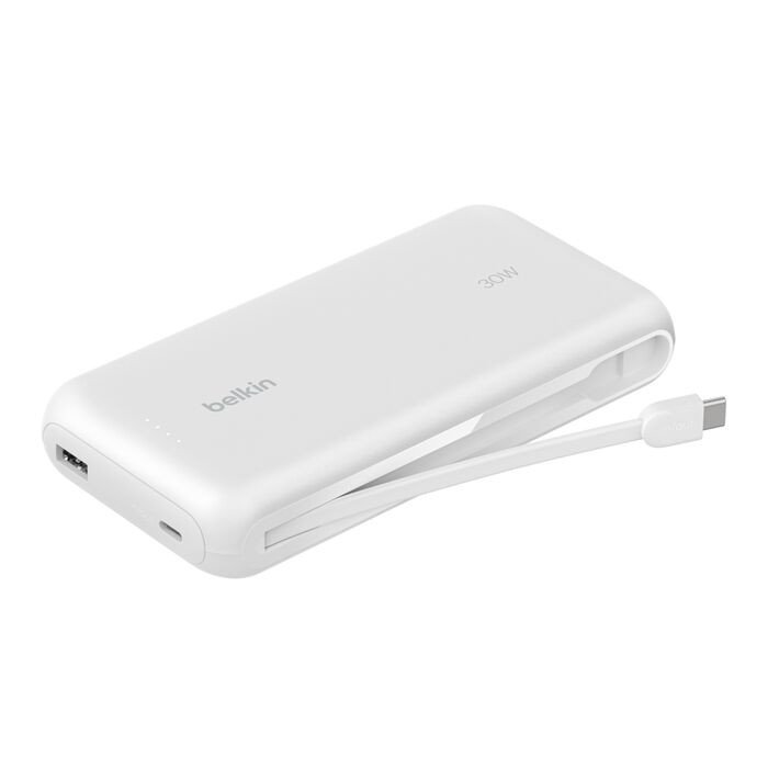 Belkin Power Bank 30W 20K with Integrated Cable