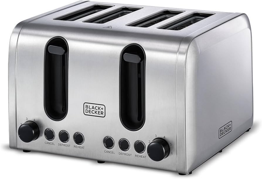 Black&Decker ET444-B5 4 SLICE Toaster 2100W Stainless steel