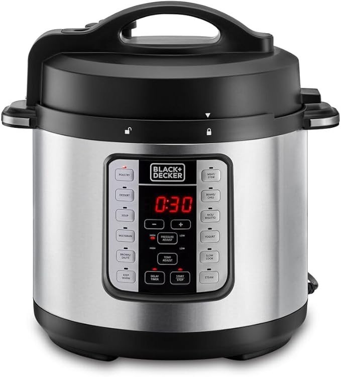 Black&Decker PCP1000-B5 Pressure cooker 1000W 7L silver/black