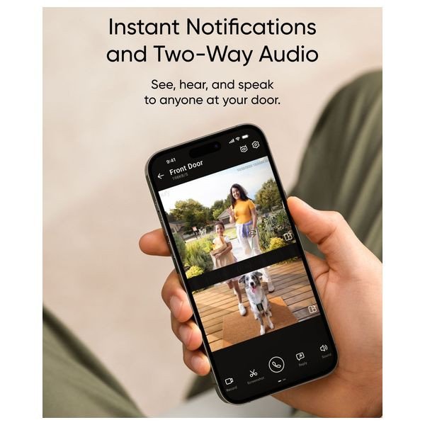 Anker E340 - Video Doorbell - Black