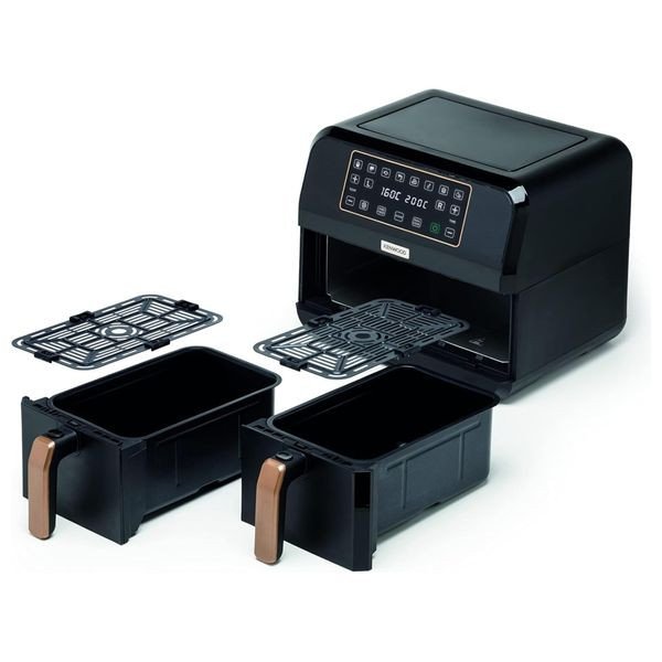 Kenwood HFP70 - Dual Air Fryer - 4L+4L - Black