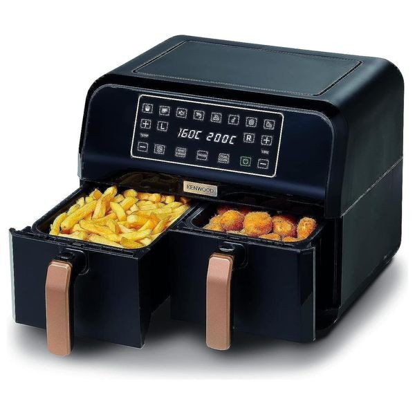 Kenwood HFP70 - Dual Air Fryer - 4L+4L - Black
