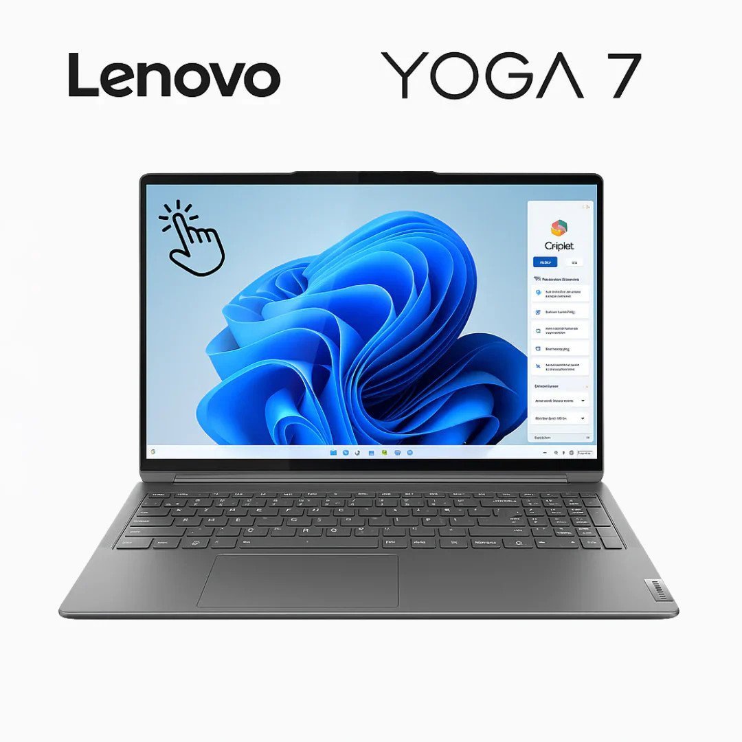 Lenovo Yoga 7 2-in-1 16IML9 - (02US), Intel® Core Ultra 7-155U, RAM 16GB, SSD 1TB, Intel® Graphics, 16 Inch " WUXGA IPS 60Hz X360 Touch