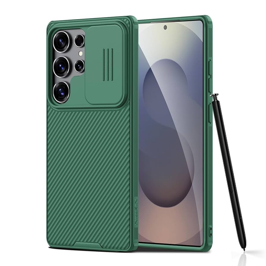 Nillkin CamShield Pro Case for Samsung Galaxy S25 Ultra - Dark Green