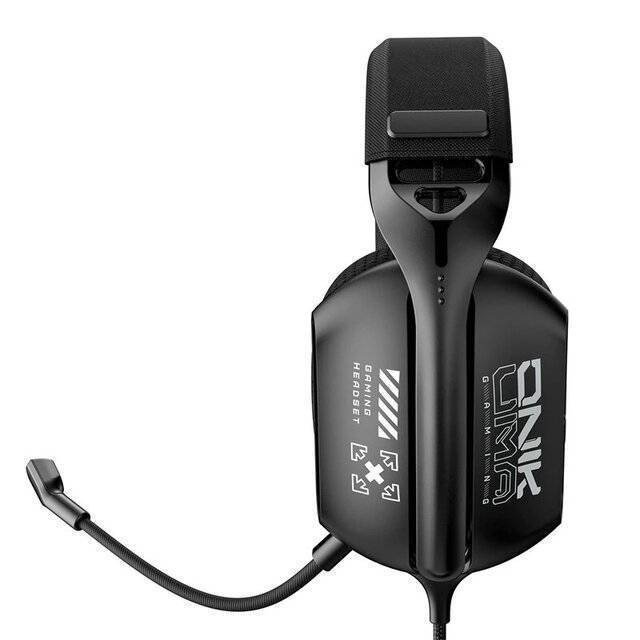 ONIKUMA X12 Wired Gaming Headset with RGB Lighting, Omni-Directional Mic, and 2.2m Cable – Black