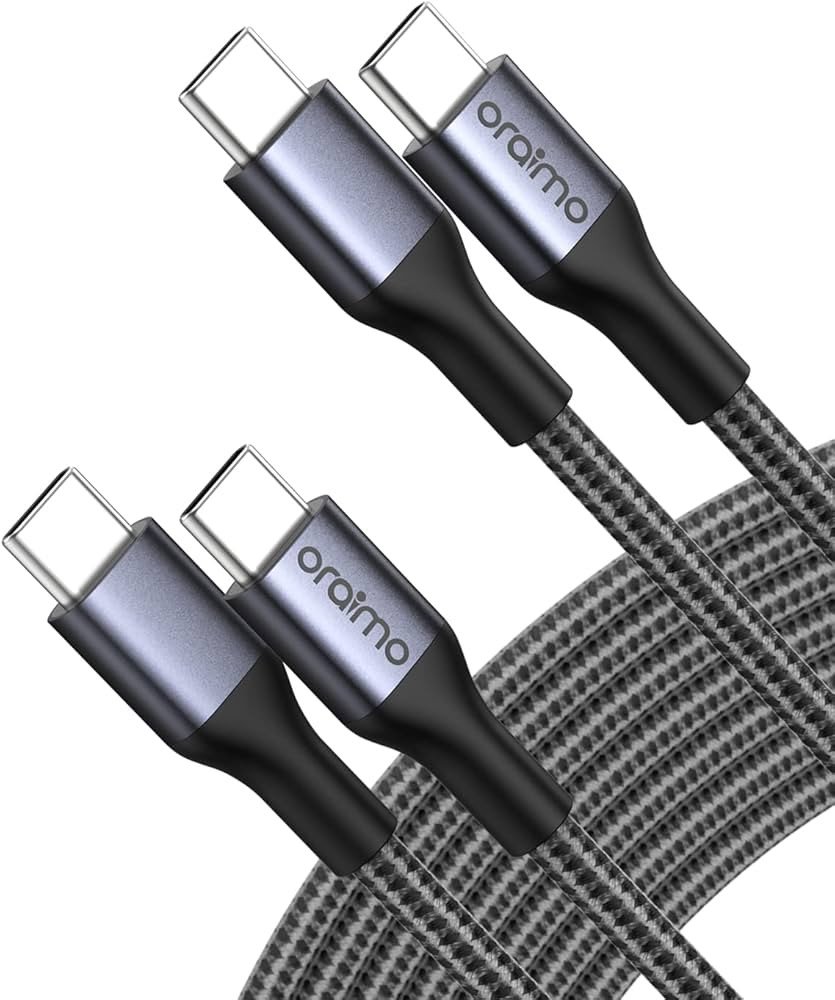 Oraimo 5A 60W+ C to C Data Cable 2M Grey