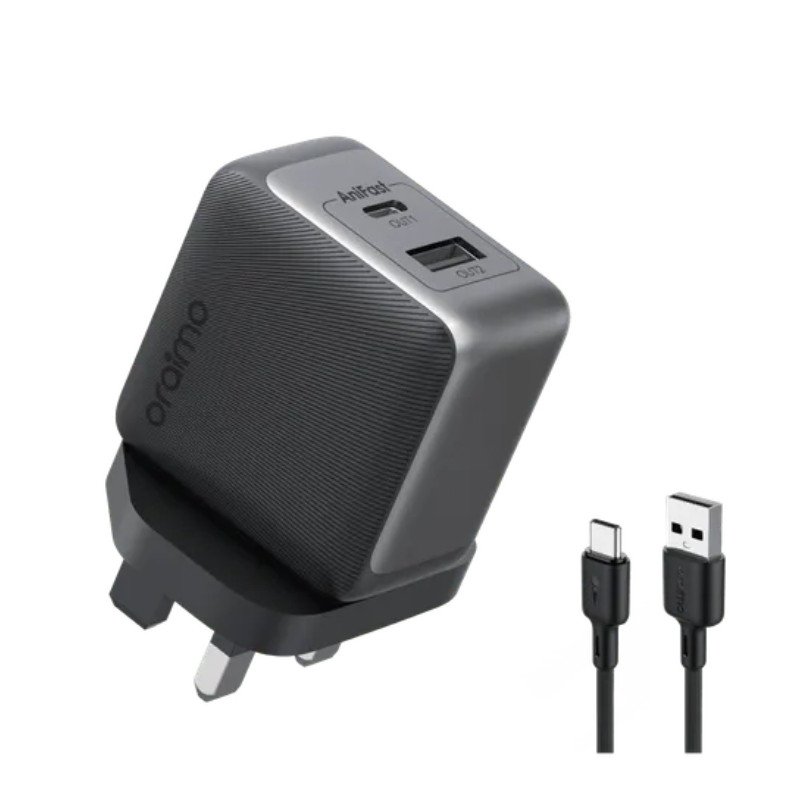 Oraimo Charger 33W Gan tech with A To C  cable (60W) black