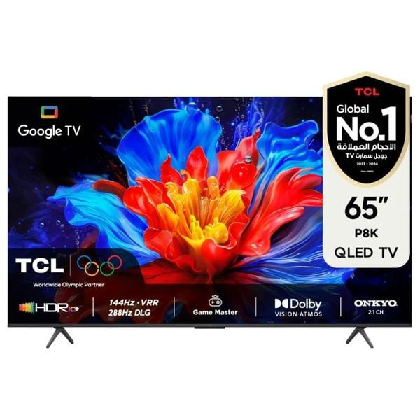 TCL 65-inch P8K Series - Smart TV - 4K - QLED - 2025 Edition - 144Hz